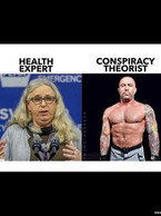 Health expert vs conspiracy theorist - poza demo