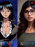 OnePiece manga vs Netflix - Robin - Mia Khalifa - poza demo