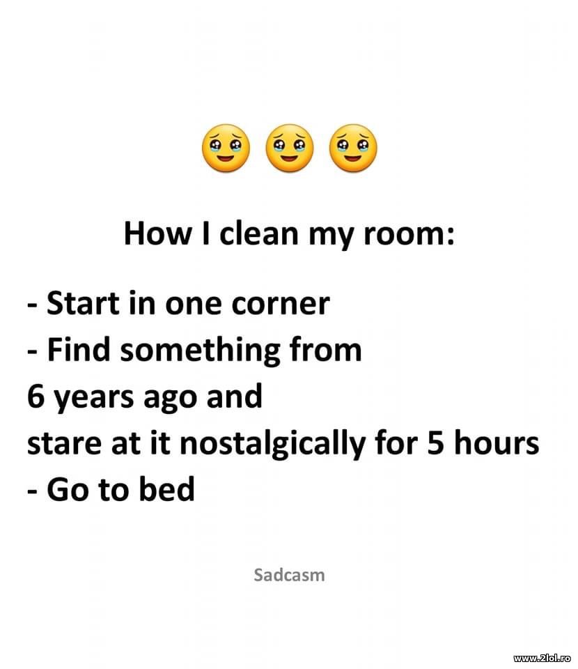 How I clean my room | poze haioase