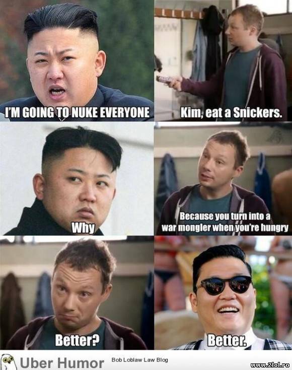 Kim, ia un Snickers poze haioase