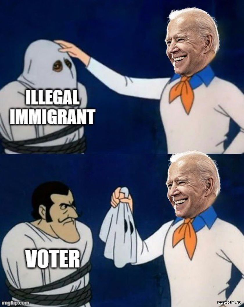 Ilegal immigrant > voter - Joe Biden | poze haioase