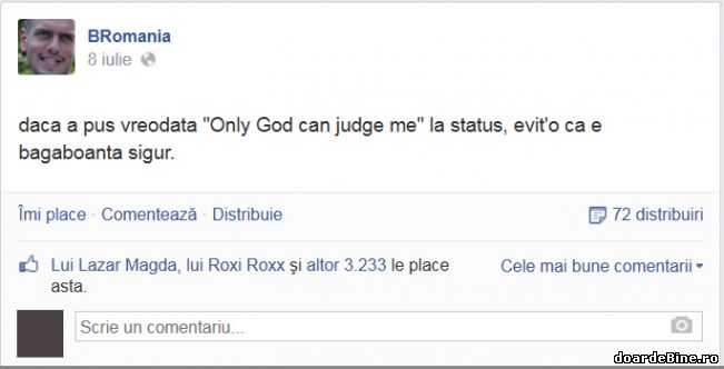 Ce înseamnă defapt "Only God can judge me" | poze haioase
