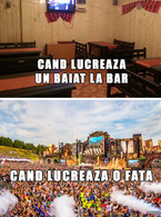 Cand un baiat lucreaza la bar. Cand o fata - poza demo