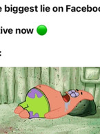 The biggest lie on facebook: Active now - poza demo