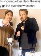 Dads showing other dads the ribs they grilled - poza demo