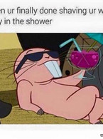When you're finally done shaving your body - poza demo