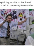 Explaining your life to that friend you talk once - poza demo