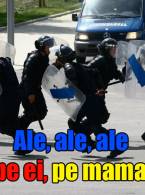 Jandarmii au pus în practică Imnul Naționalei - poza demo