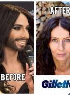 Conchita Wurst, după Gillette - poza demo