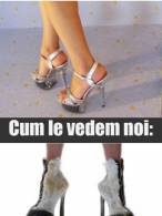 Cum cred că arată fetele atunci când poartă tocuri - poza demo