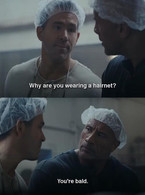 Why are you wearing a hairnet? You're bald - poza demo