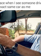 When someone driving the same car as me - poza demo
