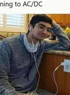 Listening to AC/DC - poza demo