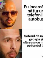 Incercand sa fur un telefon in autobuz - poza demo