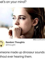 What's on your mind? Dinosaurs - poza demo