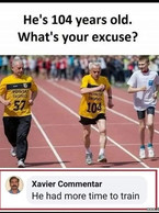 He's 104 years old. What's you excuse - poza demo