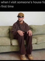 Me when I visit someone's house for the first time - poza demo