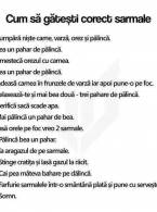 Instrucțiuni pentru gătirea corectă a sarmalelor - poza demo