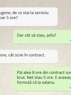 Eugene, de ce stai la serviciu doar 5 ore? - poza demo