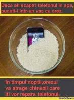 Dacă ați scăpat telefonul în apă - poza demo