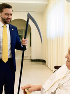 J.D. Vance si Papa Francisc - poza demo