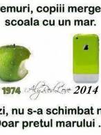 Pe vremuri, copiii mergeau la școală cu un măr - poza demo