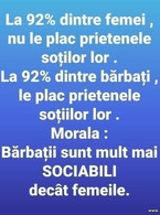 La 92% dintre femei si dintre barbati - poza demo