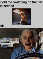 7 year old me switching the car light - poza demo