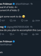 Goal have 4 kids - Lex Fridman - poza demo