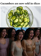 Cucumbers are now sold in slices - poza demo