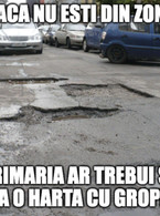 Harta cu gropi in Romania - poza demo