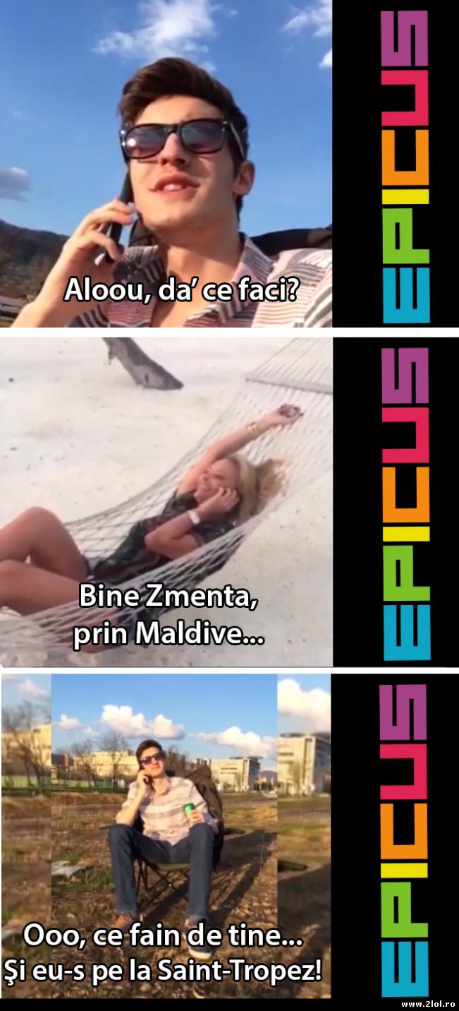 Când te-ntreabă un prieten cum îţi petreci vacanţa | poze haioase