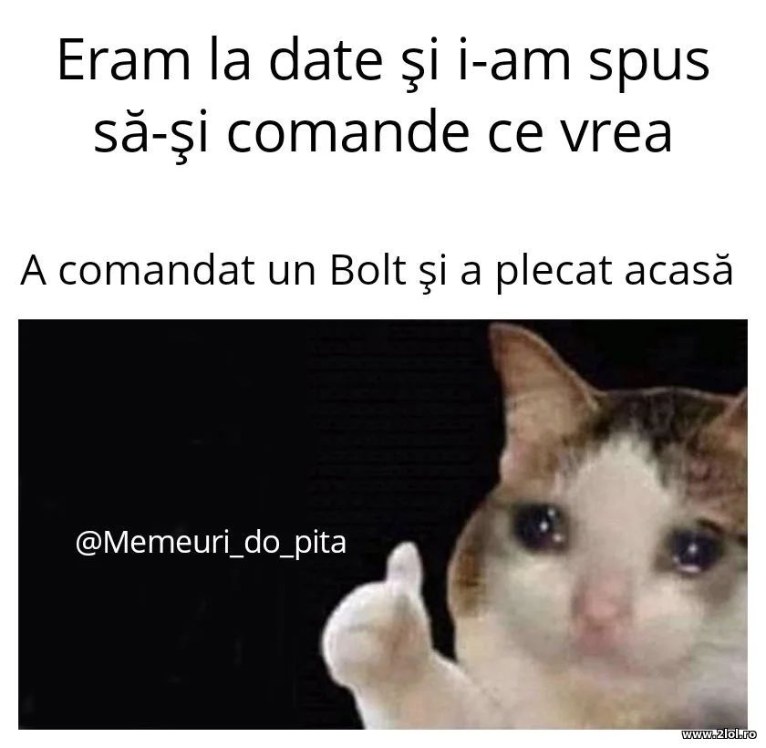 Eram la date si i-am zis sa-si comande ceva | poze haioase