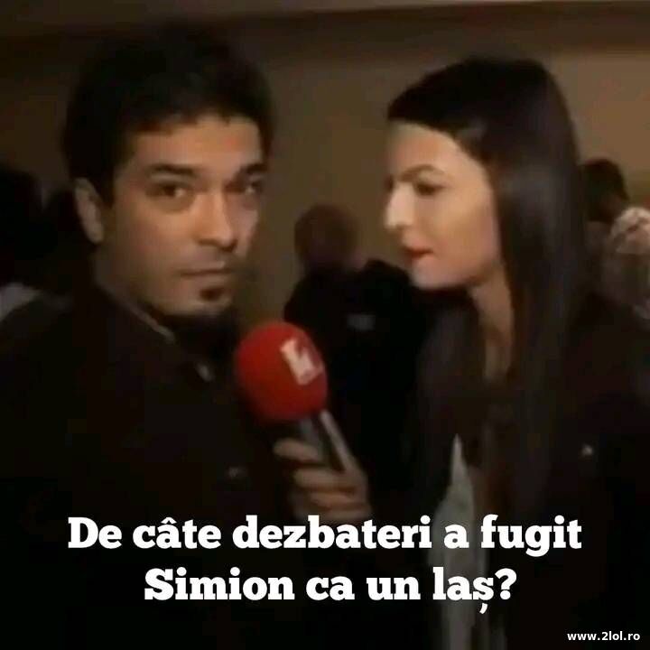 De cate dezbateri a fugit Simion? | poze haioase