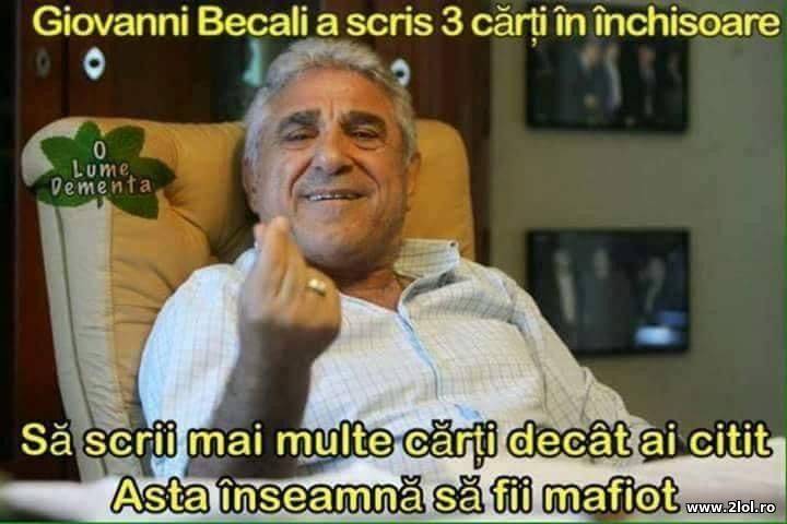 Sa scrii mai multe carti decat ai citit - Mafiot | poze haioase