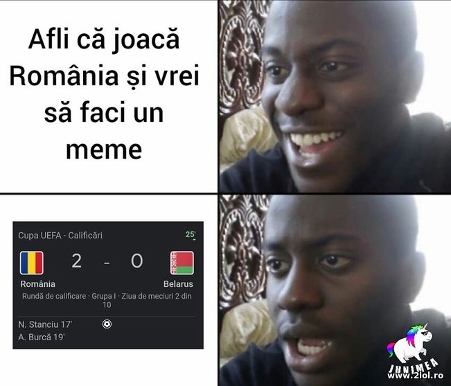 Cand nationala Romaniei te lasa fara meme | poze haioase