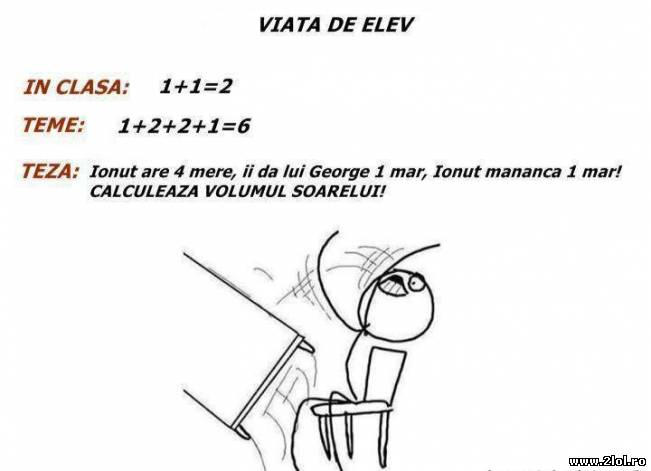 Viața de elev în România | poze haioase