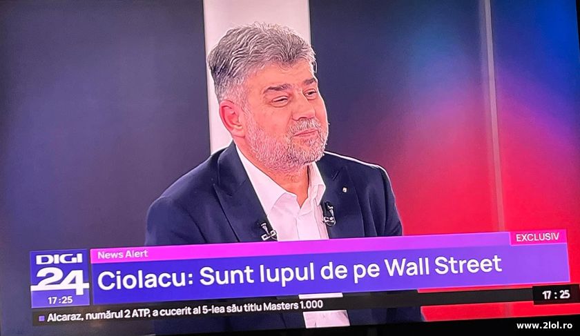 Marcel Ciolacu: Sunt lupul de pe Wall Street | poze haioase