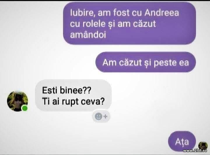 Am fost cu Andreea cu rolele | poze haioase