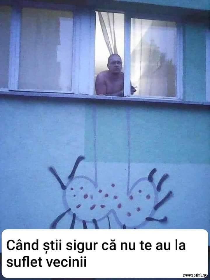 Cand stii sigur ca nu te au vecinii la suflet | poze haioase