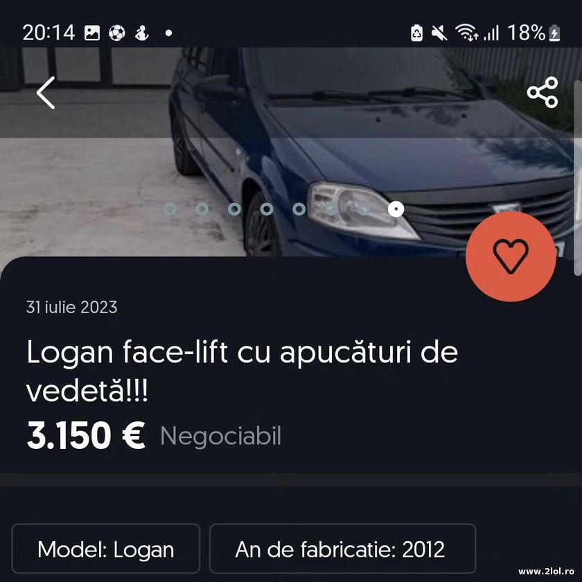 Logan face-lift cu apucaturi de vedeta | poze haioase