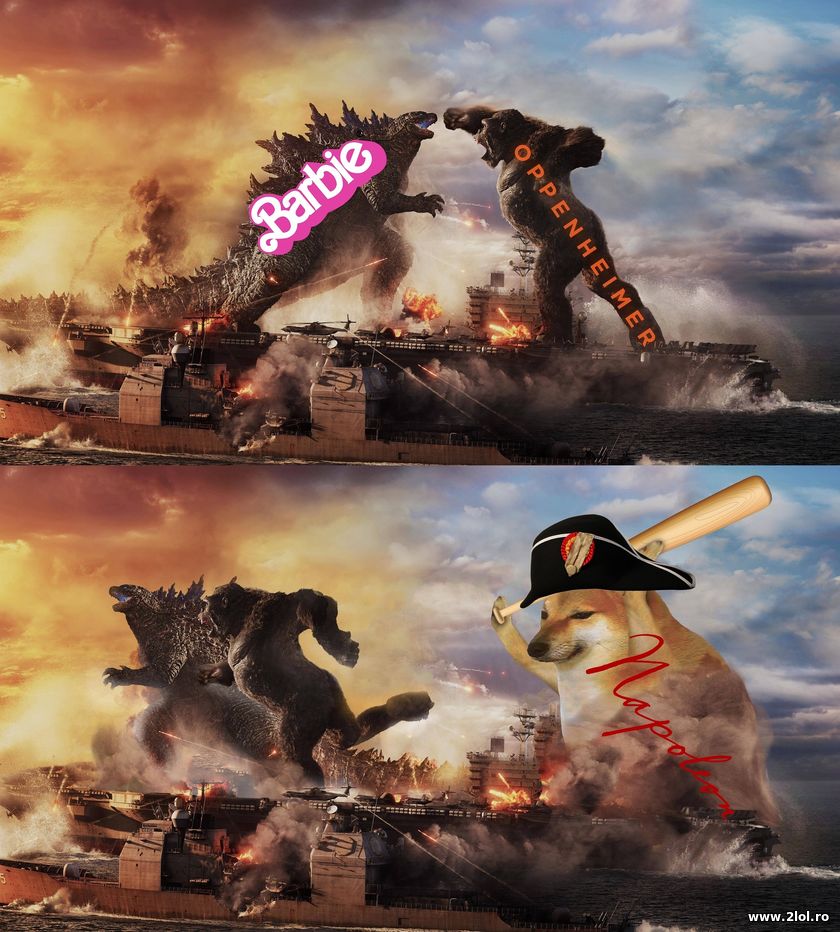 Napoleon movie vs Barbie & Oppenheimer | poze haioase