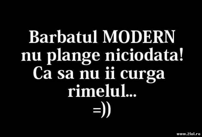 Bărbatul modern nu plânge | poze haioase