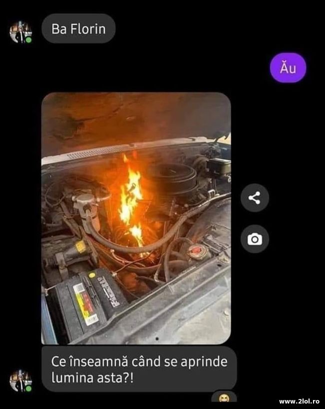 Ce inseamna cand se aprinde lumina asta? | poze haioase