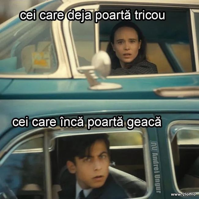 Cei care poarta tircou si geaca Primavara | poze haioase