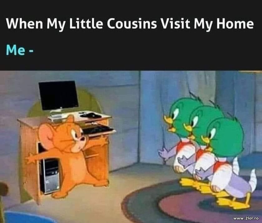 When my little cousins visit my home | poze haioase