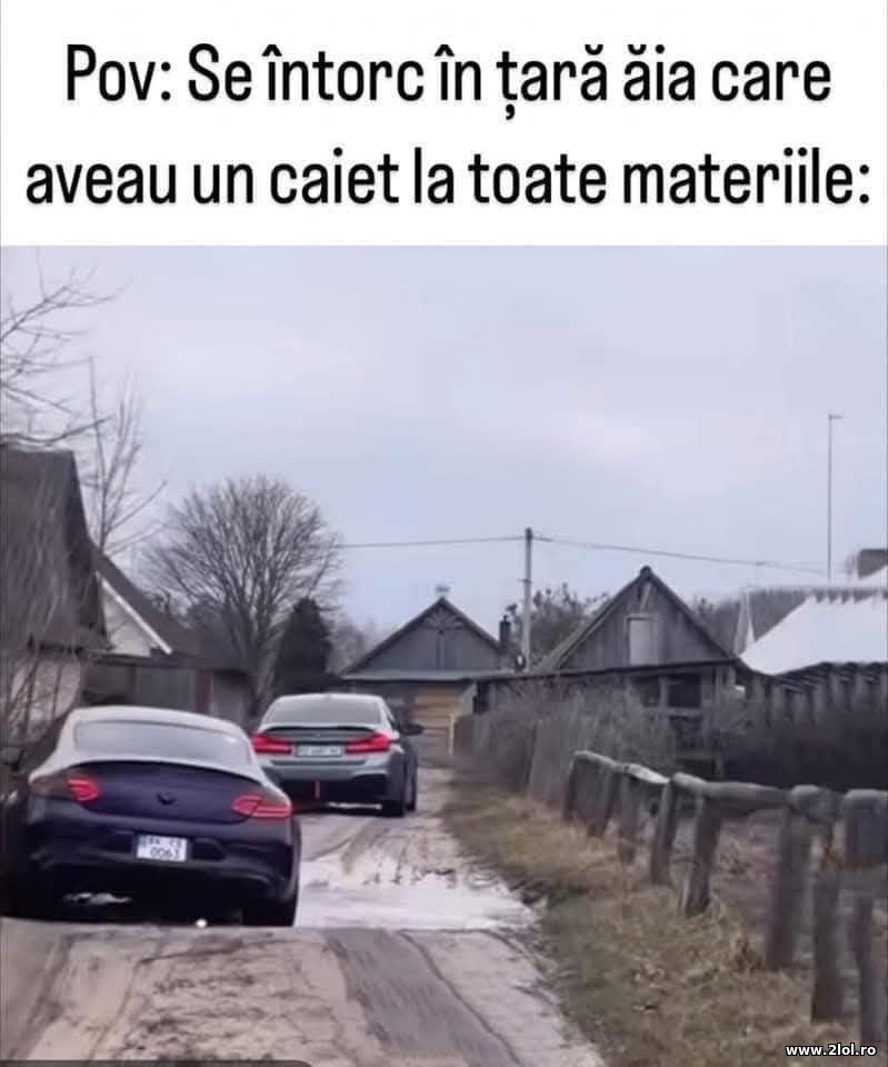 Se intorc in tara | poze haioase