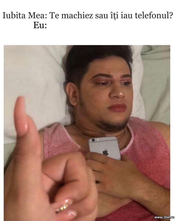 Te machiez sau iti iau telefonul? | poze haioase
