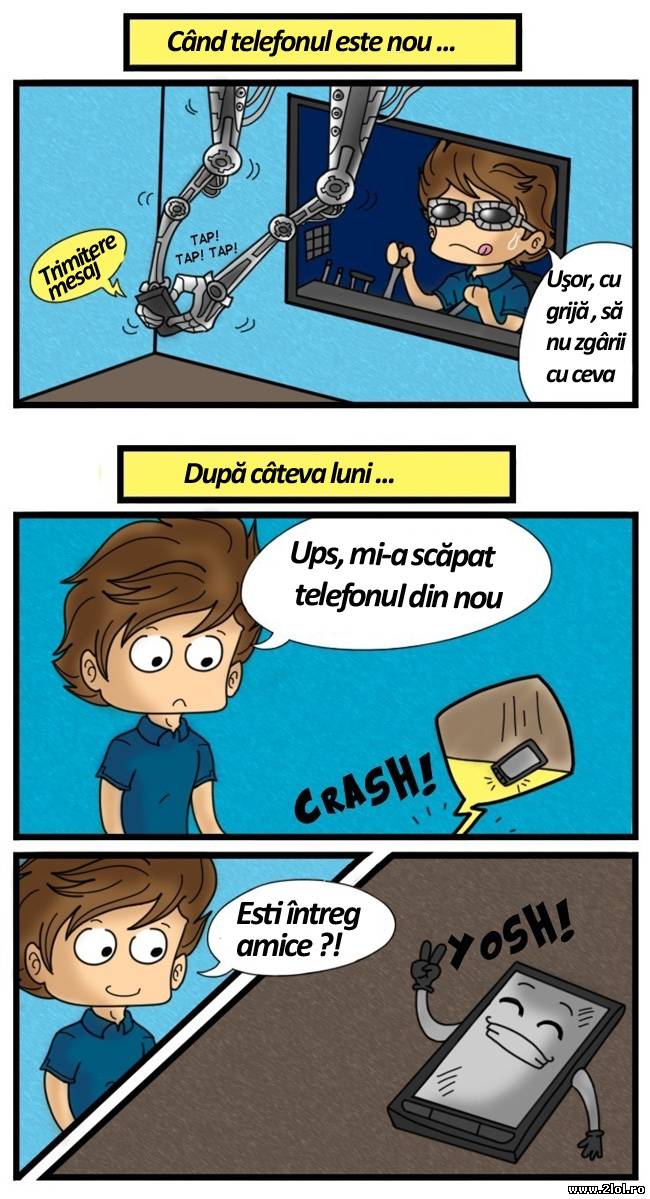 Cum folosesc telefonul când e nou | poze haioase