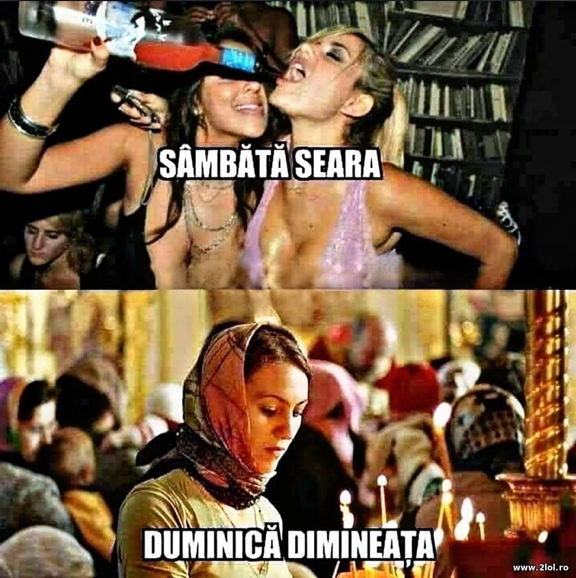 Sambata seara si Duminica dimineata | poze haioase